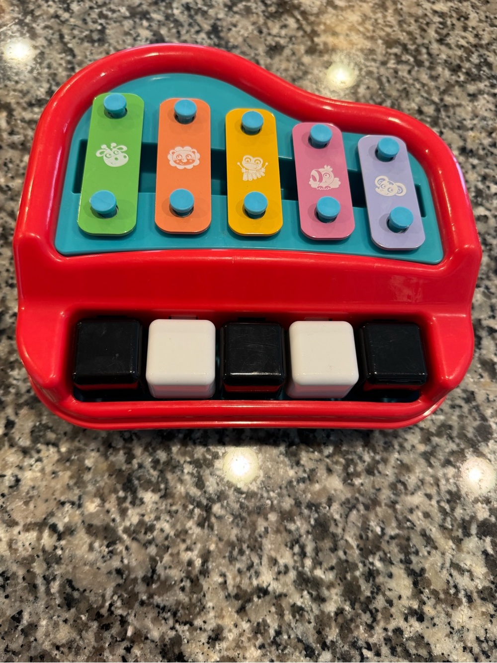 Kids Colorful Toy Piano Xylophone - Red